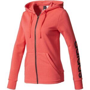 Adidas Coral Full Zip Jacket Hoodie Women's Size Medium Worn Condition